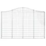 Wire mesh baskets 11 units, arched shape, iron, 200x30x120/140 cm by vidaXL, Pots and planters - Ref: Foro24-3145460, Price: ...