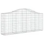 Cestas de gaviones 6 uds forma de arco hierro 200x30x80/100 cm de vidaXL, Maceteros y jardineras - Ref: Foro24-3145413, Preci...