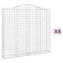 Gabionenkörbe 8 Stück Bogenform Eisen 200x30x180/200 cm von vidaXL, Töpfe und Pflanzgefäße - Ref: Foro24-3145520, Preis: 1,00...