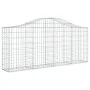 Gabion baskets 7 pcs arch shape iron 200x30x80/100 cm by vidaXL, Pots and planters - Ref: Foro24-3145414, Price: 509,45 €, Di...