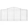 Gabion baskets 7 pcs arch shape iron 200x30x80/100 cm by vidaXL, Pots and planters - Ref: Foro24-3145414, Price: 509,45 €, Di...