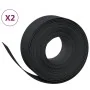 Garden edging 2 pcs black polyethylene 10 m 20 cm by vidaXL, Garden edging and edging - Ref: Foro24-3155456, Price: 78,98 €, ...