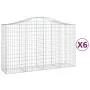 Gabionenkörbe 6 Stück Bogenform Eisen 200x50x120/140 cm von vidaXL, Töpfe und Pflanzgefäße - Ref: Foro24-3145665, Preis: 611,...
