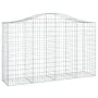 Gabion baskets 6 pcs arch shape iron 200x50x120/140 cm by vidaXL, Pots and planters - Ref: Foro24-3145665, Price: 611,04 €, D...
