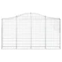 Cestas gaviones 18 uds forma de arco hierro 200x30x100/120 cm de vidaXL, Maceteros y jardineras - Ref: Foro24-3145444, Precio...