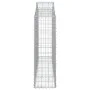 Cestas gaviones 18 uds forma de arco hierro 200x30x100/120 cm de vidaXL, Maceteros y jardineras - Ref: Foro24-3145444, Precio...