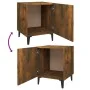Nachttische 2 Stück geräuchertes Eichensperrholz von vidaXL, Nachttische - Ref: Foro24-817316, Preis: 49,62 €, Rabatt: %