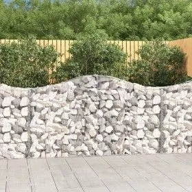 Gabion baskets 8 units, arched shape, iron, 200x30x100/120 cm by vidaXL, Pots and planters - Ref: Foro24-3145436, Price: 623,...