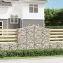 Gabion baskets 4 units, arched shape, iron, 200x50x160/180 cm by vidaXL, Pots and planters - Ref: Foro24-3145705, Price: 514,...