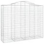 Gabion baskets 4 units, arched shape, iron, 200x50x160/180 cm by vidaXL, Pots and planters - Ref: Foro24-3145705, Price: 514,...
