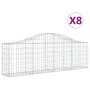 Cestas de gaviones 8 uds forma de arco hierro 200x30x60/80 cm de vidaXL, Maceteros y jardineras - Ref: Foro24-3145394, Precio...