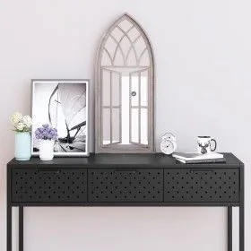 Sandfarbener Innenraumspiegel aus Eisen, 70x30 cm. von vidaXL, Spiegel - Ref: Foro24-3093533, Preis: 79,87 €, Rabatt: %