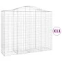 Cestas gaviones 11 uds forma de arco hierro 200x50x160/180 cm de vidaXL, Maceteros y jardineras - Ref: Foro24-3145712, Precio...