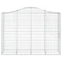 Gabion baskets 4 pcs arch shape iron 200x50x140/160 cm by vidaXL, Pots and planters - Ref: Foro24-3145684, Price: 479,61 €, D...