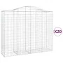 Wire mesh baskets 20 units, arched shape, iron, 200x50x160/180 cm by vidaXL, Pots and planters - Ref: Foro24-3145718, Price: ...