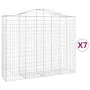 Gabionenkörbe 7 Stück Bogenform Eisen 200x50x160/180 cm von vidaXL, Töpfe und Pflanzgefäße - Ref: Foro24-3145708, Preis: 876,...