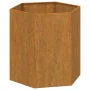Rostiger Cortenstahl-Pflanzkübel 40x40x45 cm von vidaXL, Töpfe und Pflanzgefäße - Ref: Foro24-823674, Preis: 43,62 €, Rabatt: %