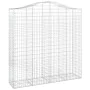 Gabionenkörbe 2 Stk. Bogenform Eisen 200x50x200/220 cm von vidaXL, Töpfe und Pflanzgefäße - Ref: Foro24-3145745, Preis: 283,4...