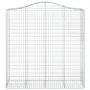 Gabion baskets 2 units, arched shape, iron, 200x50x200/220 cm by vidaXL, Pots and planters - Ref: Foro24-3145745, Price: 283,...