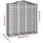 Gabionenkörbe 2 Stk. Bogenform Eisen 200x50x200/220 cm von vidaXL, Töpfe und Pflanzgefäße - Ref: Foro24-3145745, Preis: 283,4...