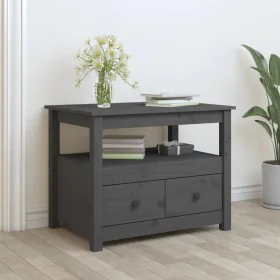 Solid gray pine wood coffee table 71x49x55 cm by vidaXL, Coffee table - Ref: Foro24-820938, Price: 104,87 €, Discount: %