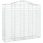 Gabion baskets 3 pcs arch shape iron 200x50x180/200 cm by vidaXL, Pots and planters - Ref: Foro24-3145725, Price: 429,27 €, D...