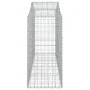 Gabion baskets 3 pcs arch shape iron 200x50x120/140 cm by vidaXL, Pots and planters - Ref: Foro24-3145662, Price: 301,51 €, D...
