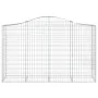 Gabion baskets 10 pcs arch shape iron 200x50x120/140 cm by vidaXL, Pots and planters - Ref: Foro24-3145669, Price: 1,00 €, Di...