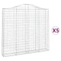 Gabionenkörbe 5 Stück Bogenform Eisen 200x30x180/200 cm von vidaXL, Töpfe und Pflanzgefäße - Ref: Foro24-3145517, Preis: 647,...