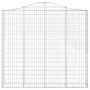 Gabion baskets 5 pcs arch shape iron 200x30x180/200 cm by vidaXL, Pots and planters - Ref: Foro24-3145517, Price: 647,51 €, D...