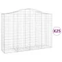 Gabion baskets 25 pcs arch shape iron 200x50x140/160 cm by vidaXL, Pots and planters - Ref: Foro24-3145698, Price: 2,00 €, Di...