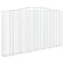 Gabionenkörbe 3 Stück Bogenform Eisen 400x30x220/240 cm von vidaXL, Töpfe und Pflanzgefäße - Ref: Foro24-3145905, Preis: 783,...