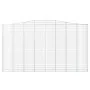 Gabionenkörbe 3 Stück Bogenform Eisen 400x30x220/240 cm von vidaXL, Töpfe und Pflanzgefäße - Ref: Foro24-3145905, Preis: 783,...