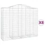 Gabionenkörbe 8 Stück Bogenform Eisen 200x50x160/180 cm von vidaXL, Töpfe und Pflanzgefäße - Ref: Foro24-3145709, Preis: 982,...