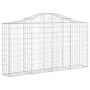 Wire mesh baskets 40 units, arched shape, iron, 200x30x100/120 cm by vidaXL, Pots and planters - Ref: Foro24-3145448, Price: ...