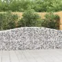 Gabion baskets 2 pcs arc shape iron 400x50x80/100 cm by vidaXL, Pots and planters - Ref: Foro24-3145943, Price: 294,48 €, Dis...
