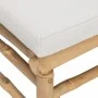 Garden corner sofas with light gray cushions 2 pcs bamboo by vidaXL, Garden sets - Ref: Foro24-3155086, Price: 211,85 €, Disc...