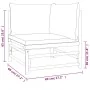 Garden corner sofas with light gray cushions 2 pcs bamboo by vidaXL, Garden sets - Ref: Foro24-3155086, Price: 211,85 €, Disc...