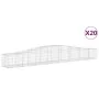 Cestas de gaviones 20 uds forma de arco hierro 400x50x40/60 cm de vidaXL, Maceteros y jardineras - Ref: Foro24-3145927, Preci...