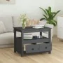 Mesa de centro de madera maciza de pino gris 71x49x55 cm de vidaXL, Mesas de centro - Ref: Foro24-820938, Precio: 105,04 €, D...