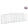 Gabion baskets 7 pcs arch shape iron 400x50x100/120 cm by vidaXL, Pots and planters - Ref: Foro24-3145961, Price: 1,00 €, Dis...