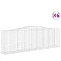 Gabion baskets 6 units arch shape iron 400x50x120/140 cm by vidaXL, Pots and planters - Ref: Foro24-3145973, Price: 1,00 €, D...