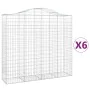 Gabionenkörbe 6 Stück Bogenform Eisen 200x50x180/200 cm von vidaXL, Töpfe und Pflanzgefäße - Ref: Foro24-3145728, Preis: 813,...