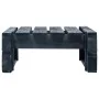 Schwarzer Hocker aus Holzpaletten für den Garten von vidaXL, Hocker für den Außenbereich - Ref: Foro24-45761, Preis: 48,42 €,...