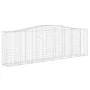 Gabion baskets 4 units arch shape iron 400x50x120/140 cm by vidaXL, Pots and planters - Ref: Foro24-3145971, Price: 768,64 €,...