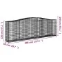 Gabion baskets 4 units arch shape iron 400x50x120/140 cm by vidaXL, Pots and planters - Ref: Foro24-3145971, Price: 768,64 €,...