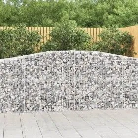 Gabion baskets 9 pcs arch shape iron 400x50x100/120 cm by vidaXL, Pots and planters - Ref: Foro24-3145963, Price: 1,00 €, Dis...