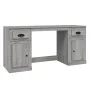 Escritorio con armario contrachapada gris sonoma de vidaXL, Escritorios - Ref: Foro24-3185333, Precio: 160,78 €, Descuento: %