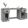 Escritorio con armario contrachapada gris sonoma de vidaXL, Escritorios - Ref: Foro24-3185333, Precio: 160,78 €, Descuento: %