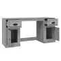 Escritorio con armario contrachapada gris sonoma de vidaXL, Escritorios - Ref: Foro24-3185333, Precio: 160,78 €, Descuento: %